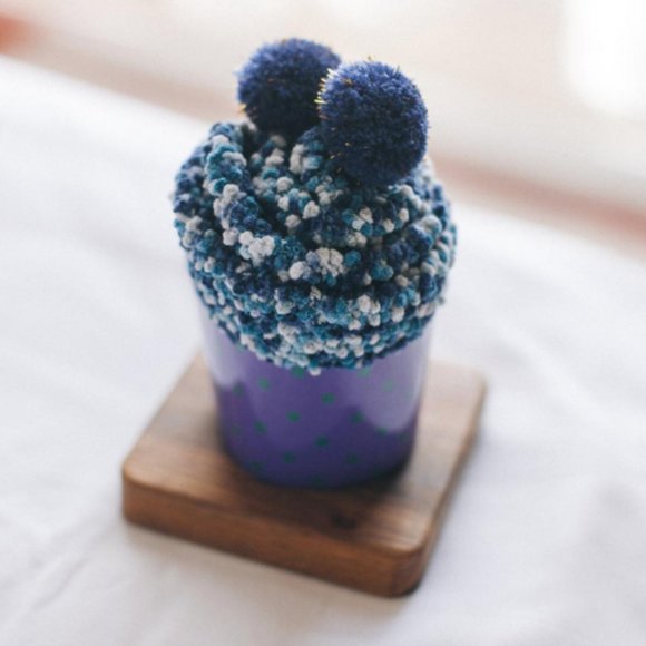 3 for $20 NWT Cozy Navy Cupcake Socks - Picture 3 of 7